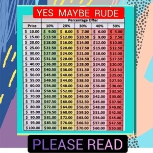 COPY - Prices and What you should know ☺️